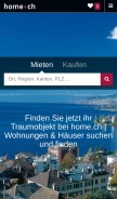 How home.ch looks like on a mobile device such as an iPhone.