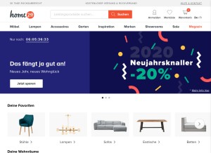 How home24.ch looks like on a tablet such as an iPad.