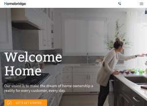 How homebridge.com looks like on a tablet such as an iPad.