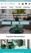 How homedeco.nl looks like on a mobile device such as an iPhone.