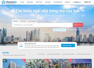 How homedy.com looks like on a tablet such as an iPad.