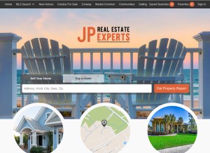 How homeguidemyrtlebeach.com looks like on a tablet such as an iPad.