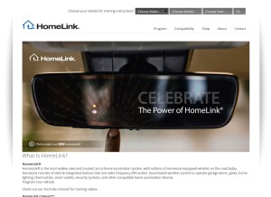 How homelink.com looks like on a tablet such as an iPad.