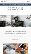 How homeofficemakeover.com looks like on a mobile device such as an iPhone.