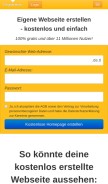 How homepage-baukasten.de looks like on a mobile device such as an iPhone.