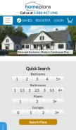 How homeplans.com looks like on a mobile device such as an iPhone.