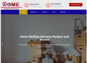 How homeshifting.org looks like on a tablet such as an iPad.