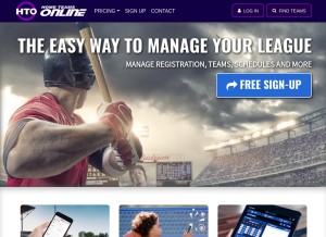 How hometeamsonline.com looks like on a tablet such as an iPad.