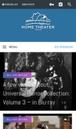 How hometheaterforum.com looks like on a mobile device such as an iPhone.