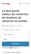 How hometogo.fr looks like on a mobile device such as an iPhone.