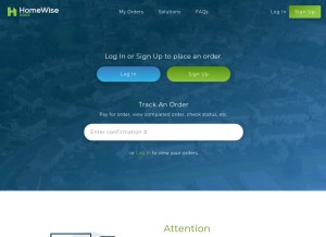 How homewisedocs.com looks like on a tablet such as an iPad.