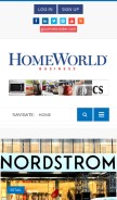 How homeworldbusiness.com looks like on a mobile device such as an iPhone.