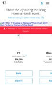 How honda.ca looks like on a mobile device such as an iPhone.