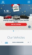 How hondadealers.com looks like on a mobile device such as an iPhone.
