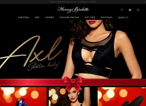 How honeybirdette.com looks like on a tablet such as an iPad.