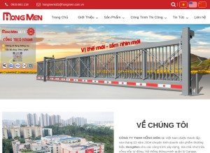 How hongmen.com.vn looks like on a tablet such as an iPad.