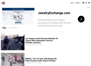 How hoodsite.com looks like on a tablet such as an iPad.