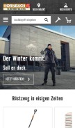 How hornbach.de looks like on a mobile device such as an iPhone.