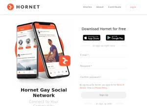 How hornet.com looks like on a tablet such as an iPad.