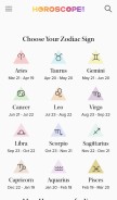 How horoscope.com looks like on a mobile device such as an iPhone.