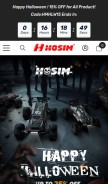 How hosim.com looks like on a mobile device such as an iPhone.