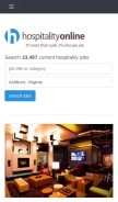 How hospitalityonline.com looks like on a mobile device such as an iPhone.