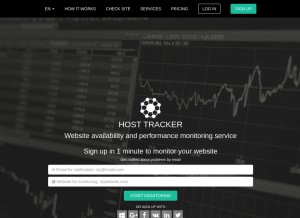 How host-tracker.com looks like on a tablet such as an iPad.