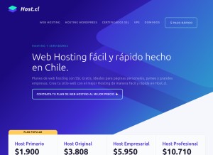 How host.cl looks like on a tablet such as an iPad.