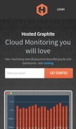 How hostedgraphite.com looks like on a mobile device such as an iPhone.