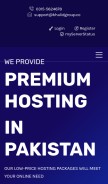 How hostingwalay.pk looks like on a mobile device such as an iPhone.