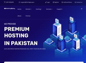 How hostingwalay.pk looks like on a tablet such as an iPad.