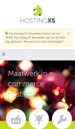 How hostingxs.nl looks like on a mobile device such as an iPhone.