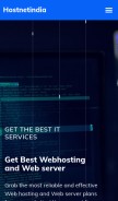 How hostnetindia.com looks like on a mobile device such as an iPhone.