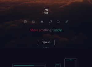 How hostr.co looks like on a tablet such as an iPad.