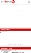 How hotdeals360.com looks like on a mobile device such as an iPhone.