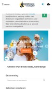 How hotelkamerveiling.nl looks like on a mobile device such as an iPhone.
