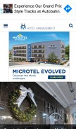 How hotelmanagement.net looks like on a mobile device such as an iPhone.