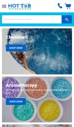 How hottubwarehouse.com looks like on a mobile device such as an iPhone.