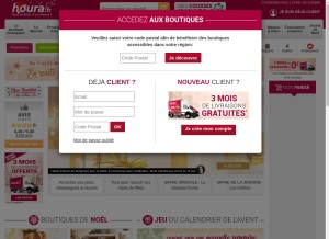 How houra.fr looks like on a tablet such as an iPad.