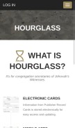How hourglass-app.com looks like on a mobile device such as an iPhone.