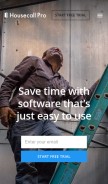 How housecallpro.com looks like on a mobile device such as an iPhone.