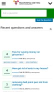 How householdtipsandtricks.org looks like on a mobile device such as an iPhone.