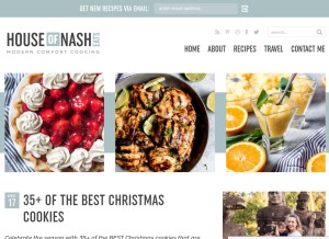 How houseofnasheats.com looks like on a tablet such as an iPad.