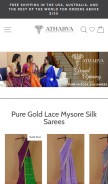 How houseofsarees.in looks like on a mobile device such as an iPhone.