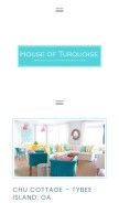 How houseofturquoise.com looks like on a mobile device such as an iPhone.