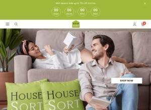 How housesort.com looks like on a tablet such as an iPad.