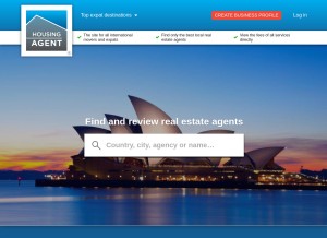 How housingagent.com looks like on a tablet such as an iPad.
