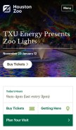 How houstonzoo.org looks like on a mobile device such as an iPhone.