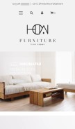 How how-furniture.com looks like on a mobile device such as an iPhone.