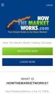 How howthemarketworks.com looks like on a mobile device such as an iPhone.